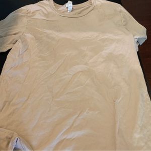 tan shirt, S